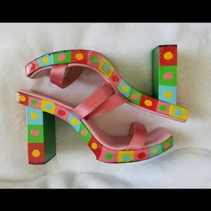 Fendi-Hand painted slip on shoe